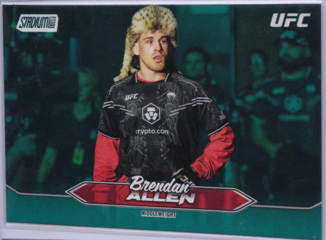 Brendan Allen 2025 Topps Stadium Club UFC Base #111 Green