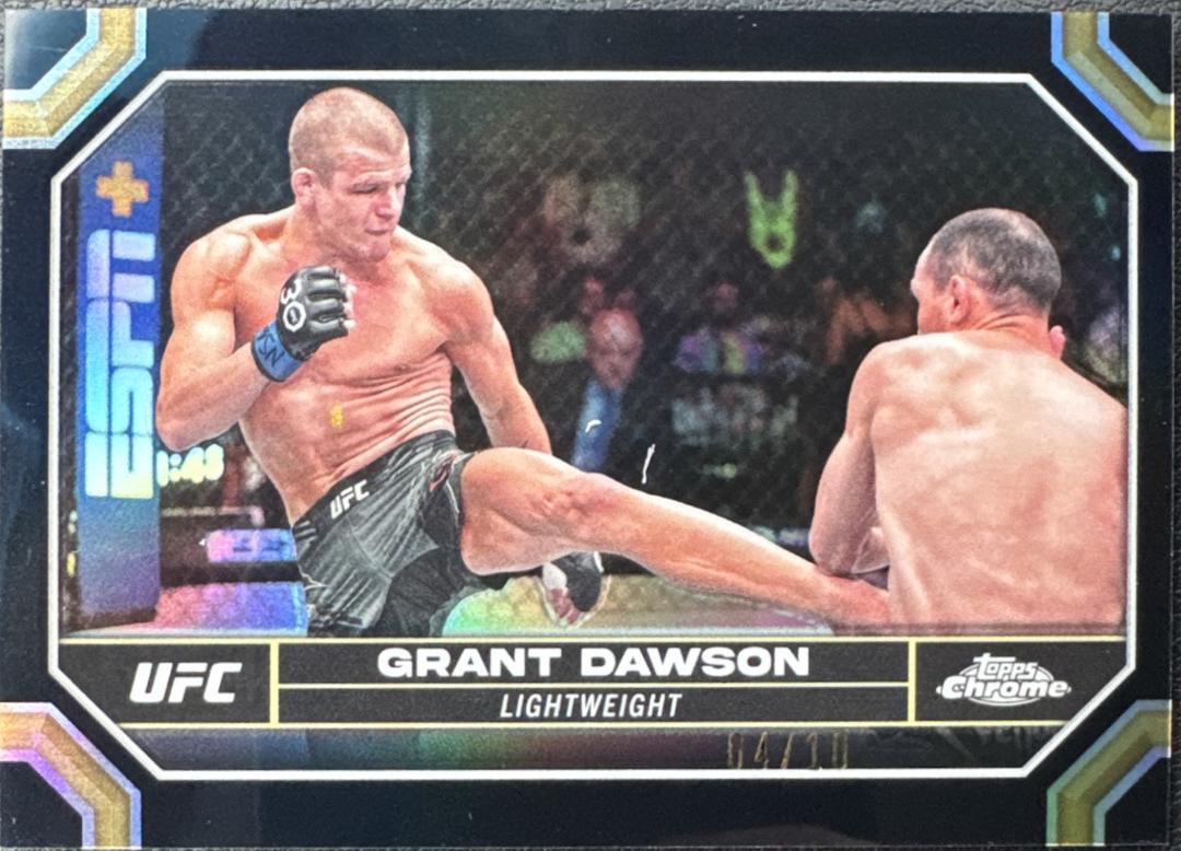 Grant Dawson 2024 Topps Chrome UFC Base #71 Black Refractor