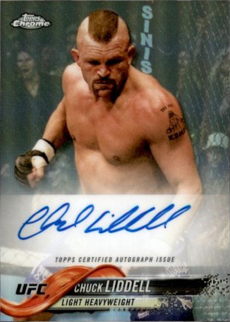 Chuck Liddell 2018 Topps Chrome UFC Fighter Autographs #FA-CL Octofractor