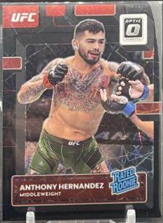 Anthony Hernandez 2023 Panini Donruss Optic UFC Base #110 Black Velocity