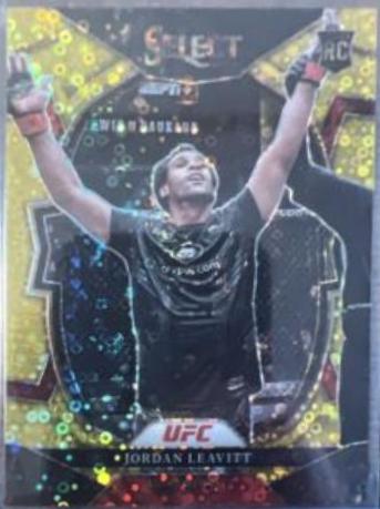 Jordan Leavitt 2023 Panini Select UFC Concourse #7 Gold Disco