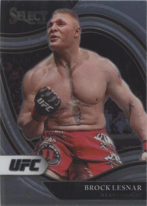 Brock Lesnar 2021 Panini Select UFC Octagonside #250 Disco