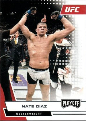 Nate Diaz 2021 Panini Chronicles UFC Base Playoff #62 Gold