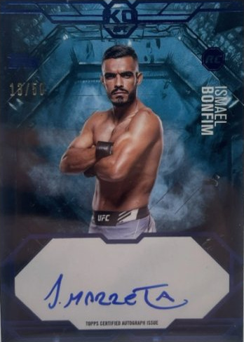Ismael Bonfim 2025 Topps Knockout UFC Knockout Autographs #KA-IB Red