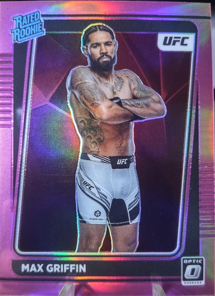 Max Griffin 2022 Panini Donruss Optic UFC Base #119 Pink