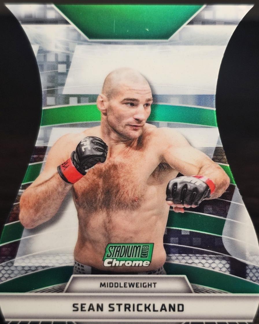 Sean Strickland 2026 Topps Stadium Club UFC Triumvirates #TV-44 Superfractor