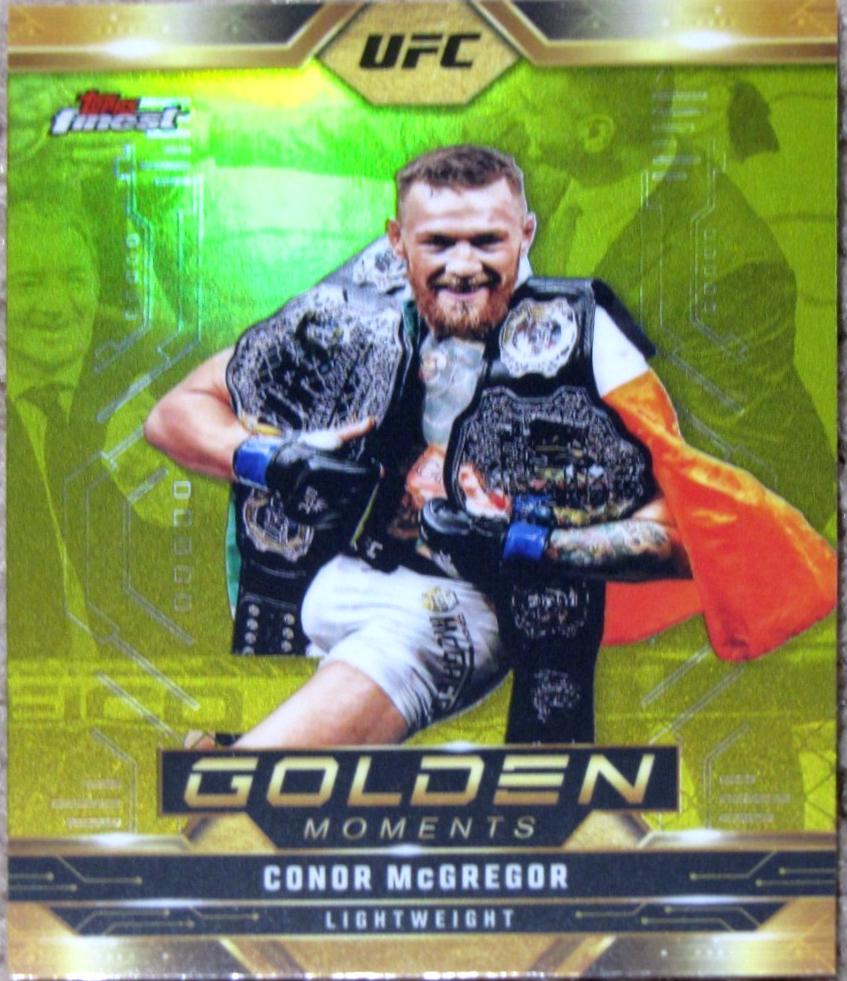 Conor McGregor 2025 Topps Finest UFC Golden Moments #GM-4 Refractor