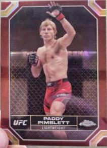 Paddy Pimblett 2024 Topps Chrome UFC Base #151 Magenta Refractor