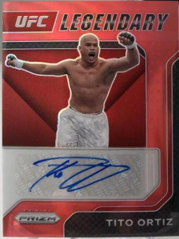 Tito Ortiz 2022 Panini Prizm UFC Legendary Signatures #10 Red
