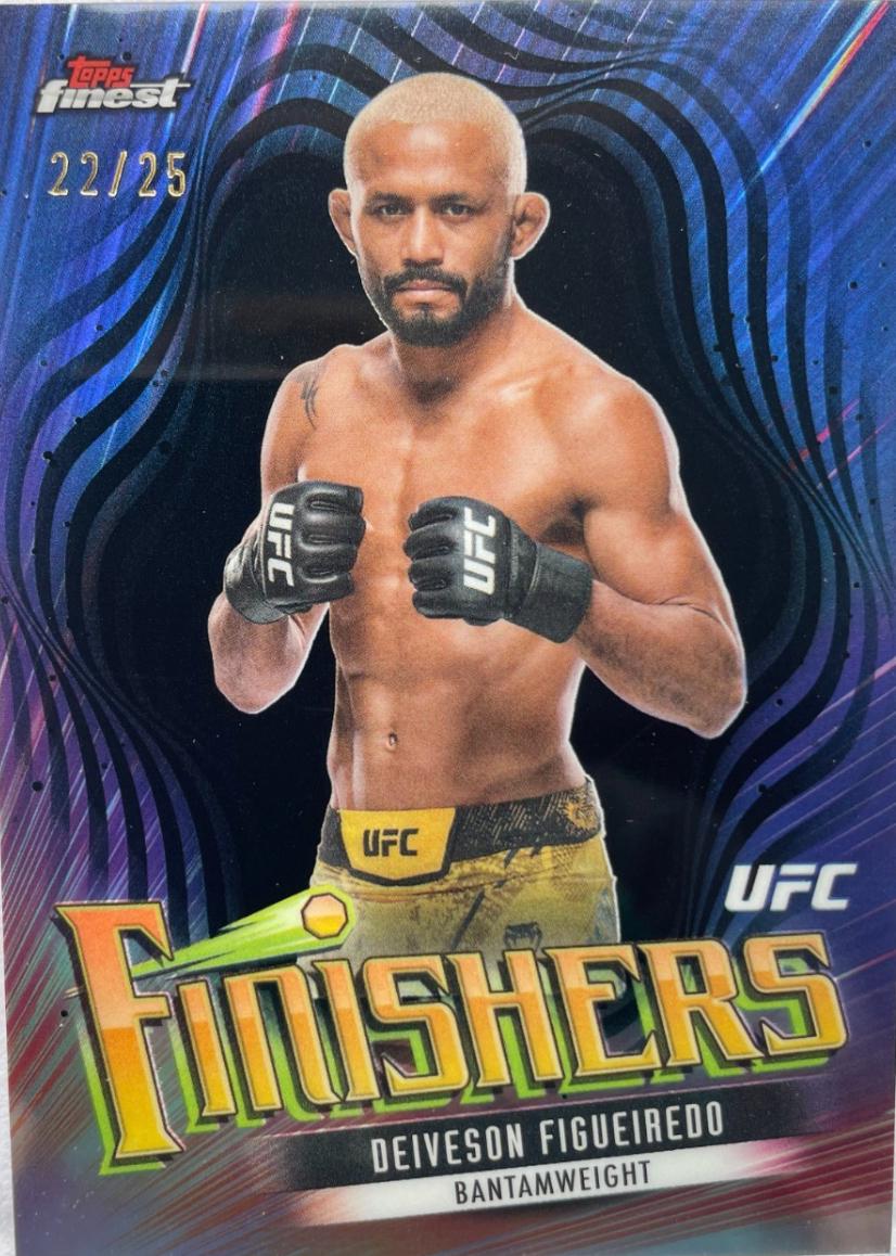 Deiveson Figueiredo 2024 Topps Finest UFC Finishers #FIN-8 Black Refractor