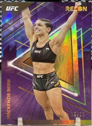 Mackenzie Dern 2022 Panini Chronicles UFC Base Recon #225 Gold