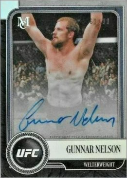 Gunnar Nelson 2019 Topps UFC Museum Collection Museum Autographs #MA-GN Ruby