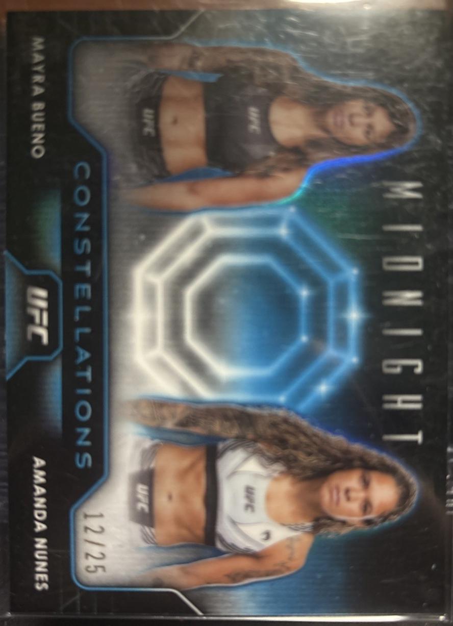 Amanda Nunes / Mayra Bueno 2024 Topps Midnight UFC Constellations #CO-4 Moonrise