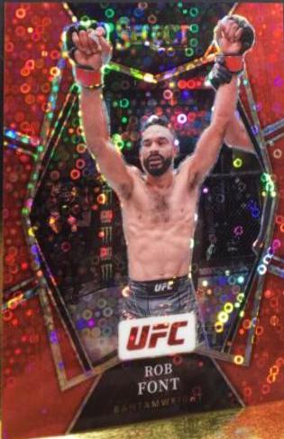 Rob Font 2022 Panini Select UFC Premier Level #122 Red Disco