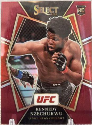 Kennedy Nzechukwu 2022 Panini Select UFC Premier Level #199 Maroon