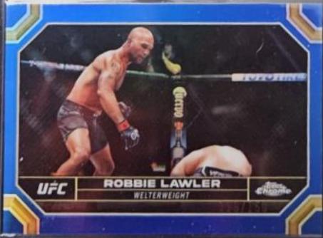 Robbie Lawler 2024 Topps Chrome UFC Base #165 Blue Refractor