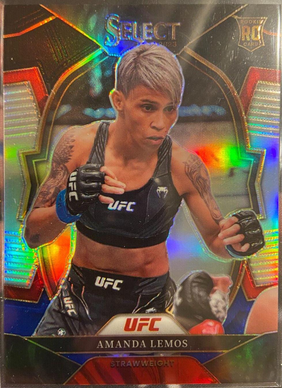 Amanda Lemos 2023 Panini Select UFC Concourse #68 Black Blue