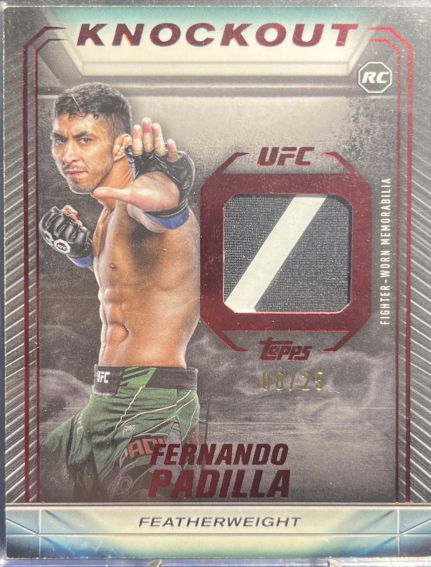 Fernando Padilla 2024 Topps Knockout UFC Knockout Relics #KR-FP Red