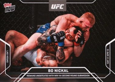 Bo Nickal Topps Now UFC Base #3 Purple