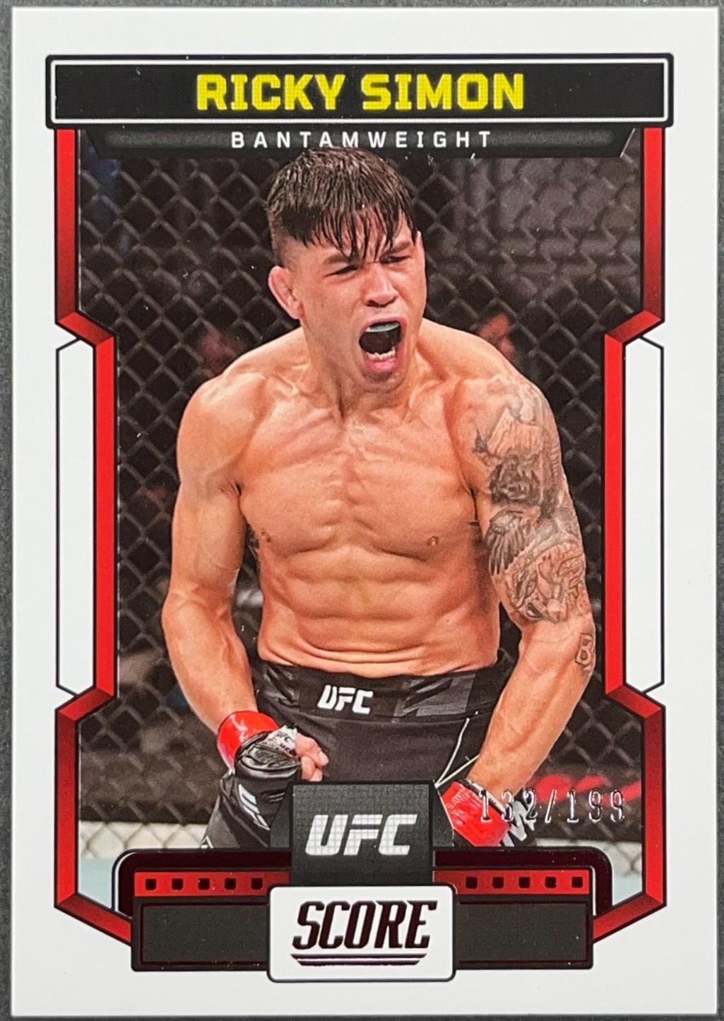 Ricky Simon 2023 Panini Chronicles UFC Base Score #191 Red