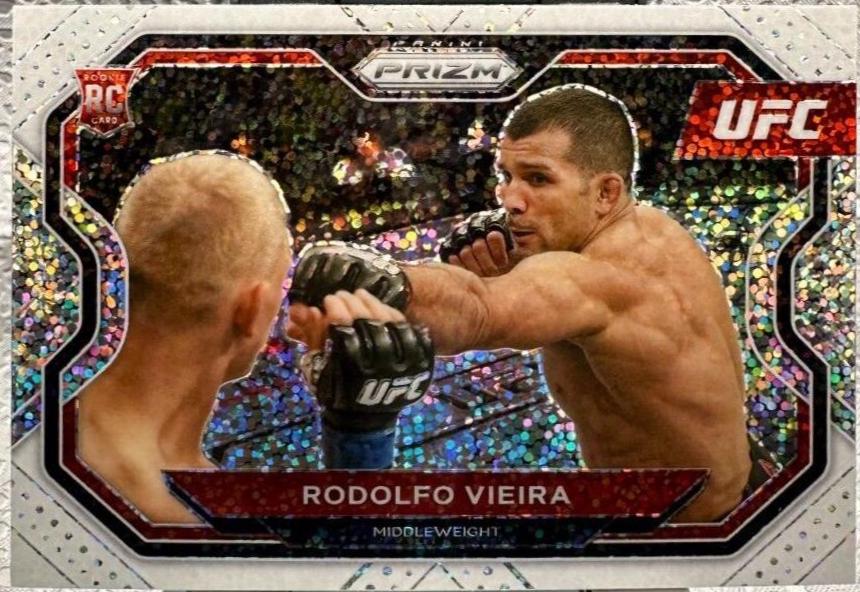 Rodolfo Vieira 2021 Panini Prizm UFC Base #107 White Sparkle