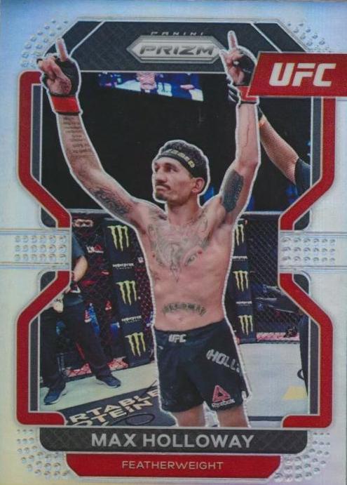 Max Holloway 2022 Panini Prizm UFC Base #188 Silver