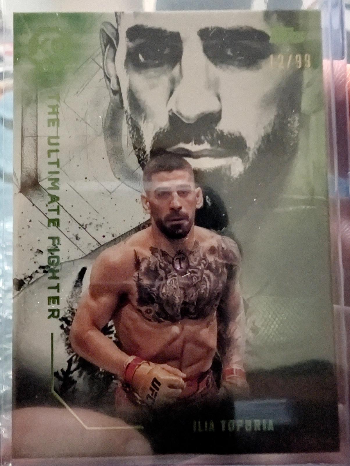 Ilia Topuria 2025 Topps Knockout UFC The Ultimate Fighter #UF-9 Lime Green