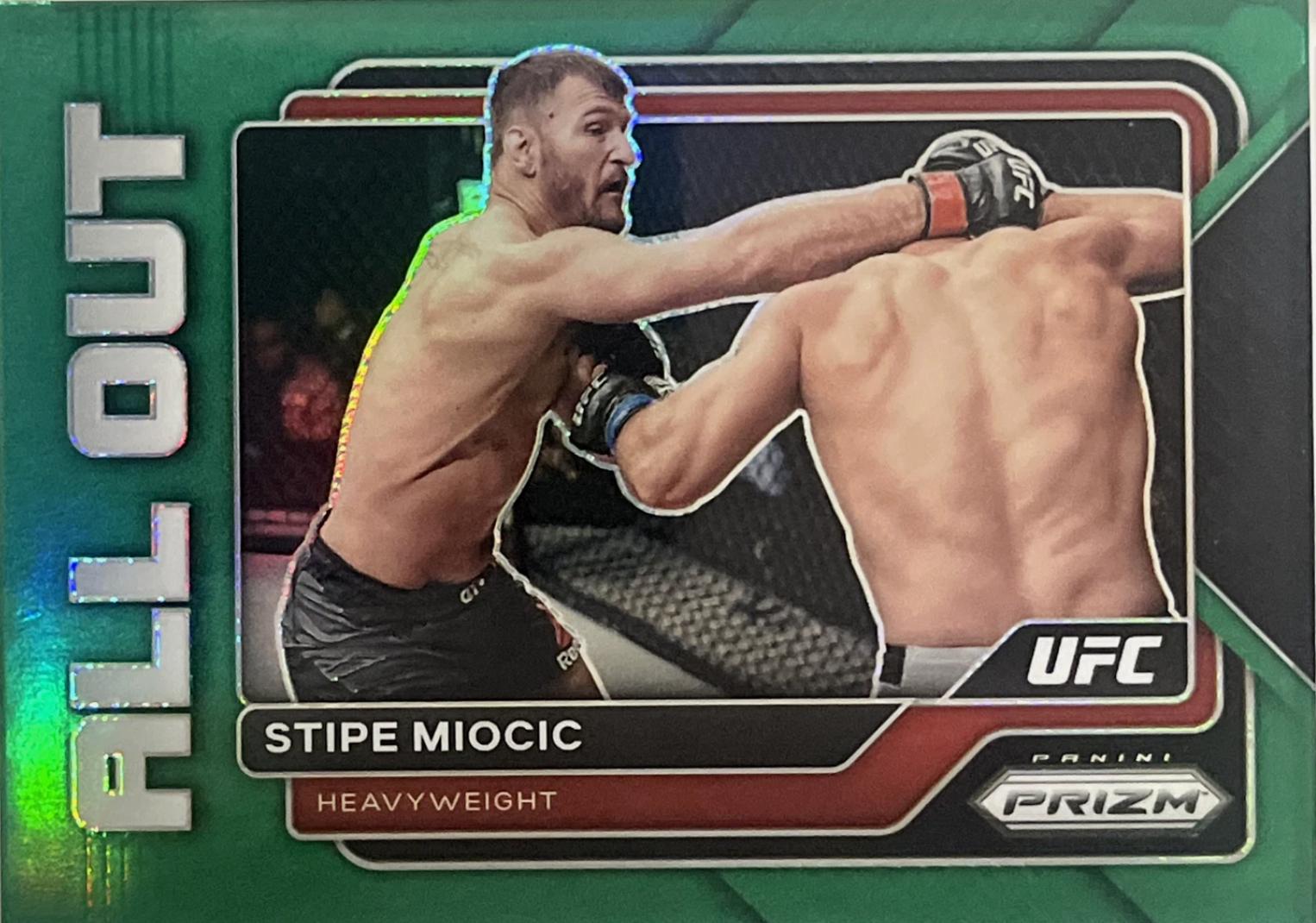 Stipe Miocic 2023 Panini Prizm UFC All Out #6 Green