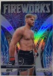 Stipe Miocic 2022 Panini Prizm UFC Fireworks #3 Silver