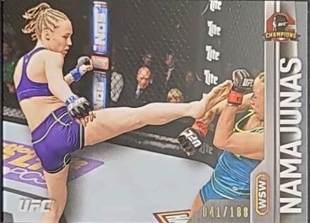 Rose Namajunas 2015 Topps UFC Champions Base #113 Black