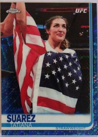 Tatiana Suarez 2019 Topps Chrome UFC Base #29 Blue Wave
