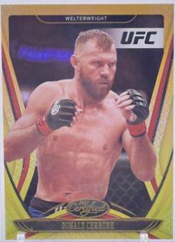 Donald Cerrone 2021 Panini Chronicles UFC Base Certified #133 Asia Gold