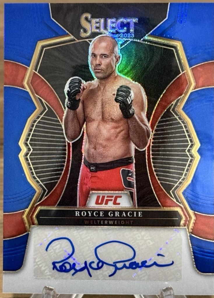 Royce Gracie 2023 Panini Select UFC Signatures #22 Blue