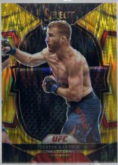 Justin Gaethje 2023 Panini Select UFC Concourse #47 Gold Flash