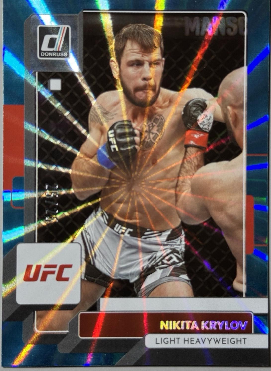 Nikita Krylov 2023 Panini Donruss UFC Base #47 Teal Laser