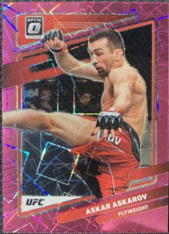 Askar Askarov 2022 Panini Donruss Optic UFC Base #34 Pink Velocity