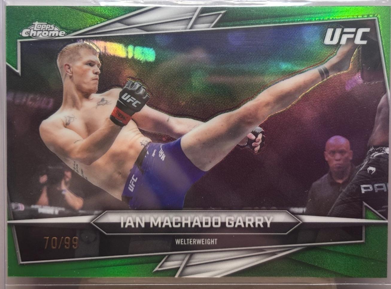 Ian Machado Garry 2026 Topps Chrome UFC Base #93 Black Ray Wave Refractor