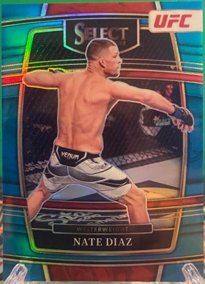 Nate Diaz 2022 Panini Select UFC Concourse #54 Light Blue