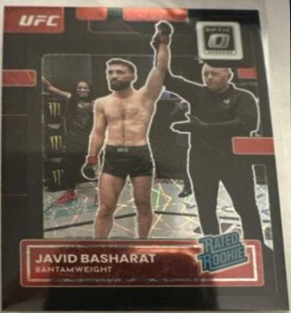 Javid Basharat 2023 Panini Donruss Optic UFC Base #126 Black Velocity