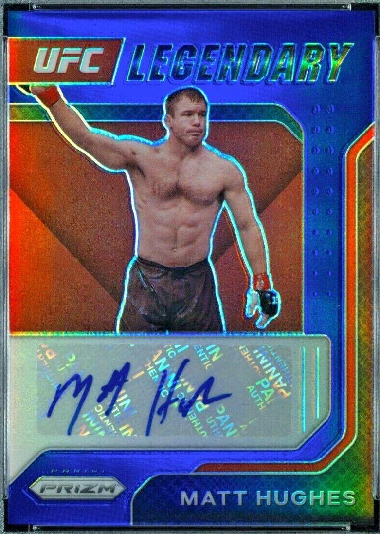 Matt Hughes 2022 Panini Prizm UFC Legendary Signatures #8 Blue