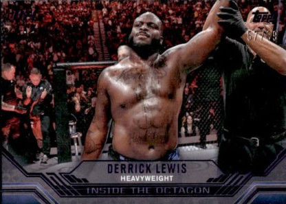 Derrick Lewis 2024 Topps Knockout UFC Inside the Octagon #ITO-11 Platinum