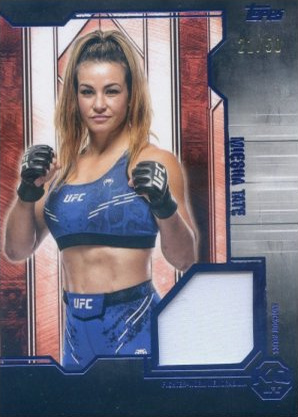 Miesha Tate 2025 Topps Knockout UFC Knockout Relics #KOR-MT Platinum