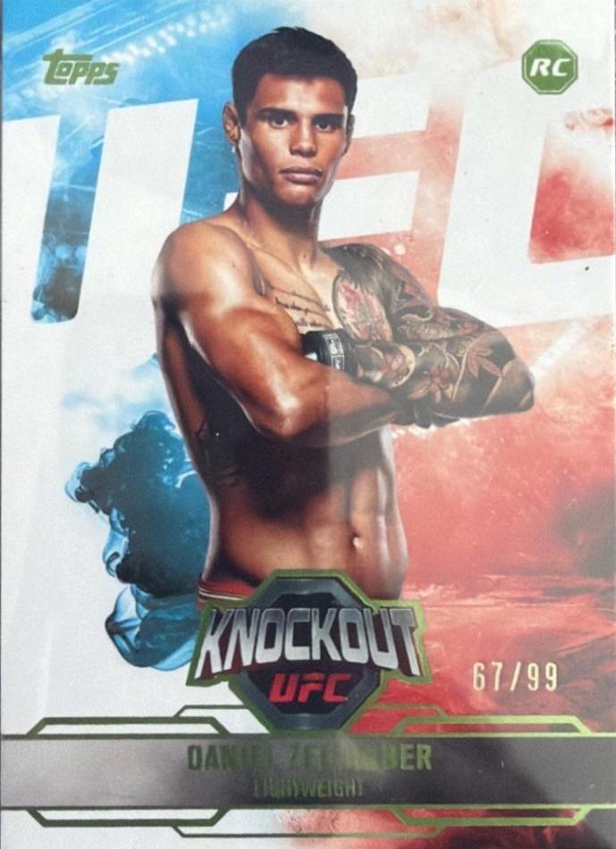 Daniel Zellhuber 2025 Topps Knockout UFC Base #89 Lime Green