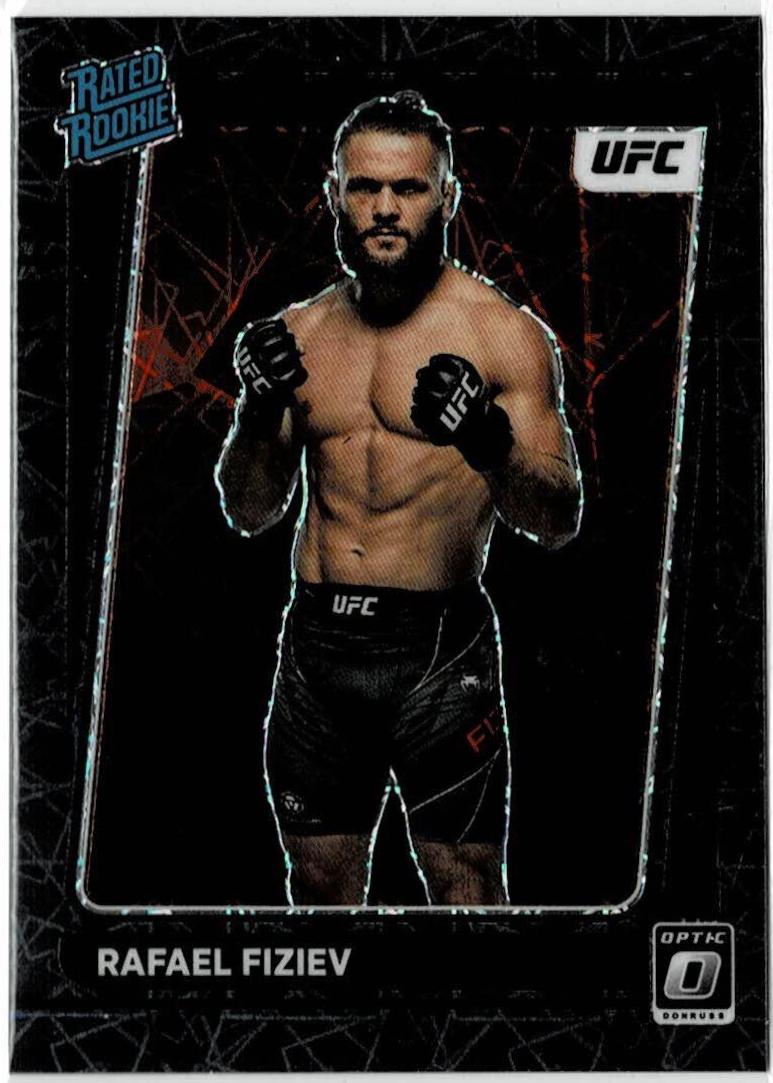 Rafael Fiziev 2022 Panini Donruss Optic UFC Base #116 Black Velocity