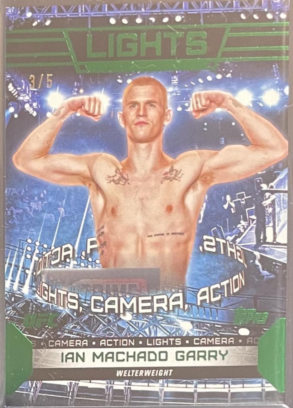 Ian Machado Garry 2024 Topps Knockout UFC Lights (Lights, Camera, Action) #LTS-14 Emerald