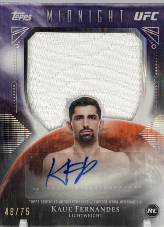 Kaue Fernandes 2026 Topps Midnight UFC Rookie Relic Autographs #RRA-KF Dusk