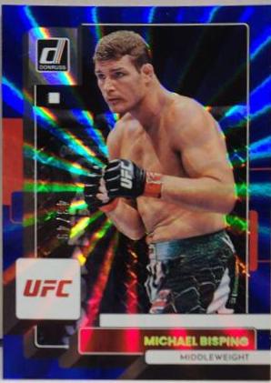 Michael Bisping 2023 Panini Donruss UFC Base #43 Blue Laser