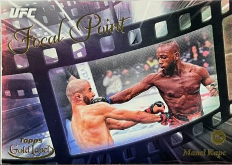 Manel Kape 2024 Topps Gold Label UFC Focal Point #FP-18 Gold
