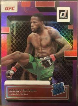 Randy Brown 2023 Panini Donruss UFC Base #214 Purple Laser