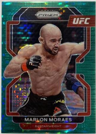 Marlon Moraes 2022 Panini Prizm UFC Base #148 Green Pulsar